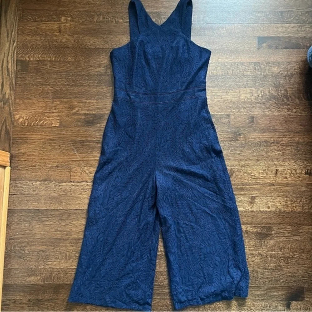 Adelyn Rae size large blue lace jumpsuit